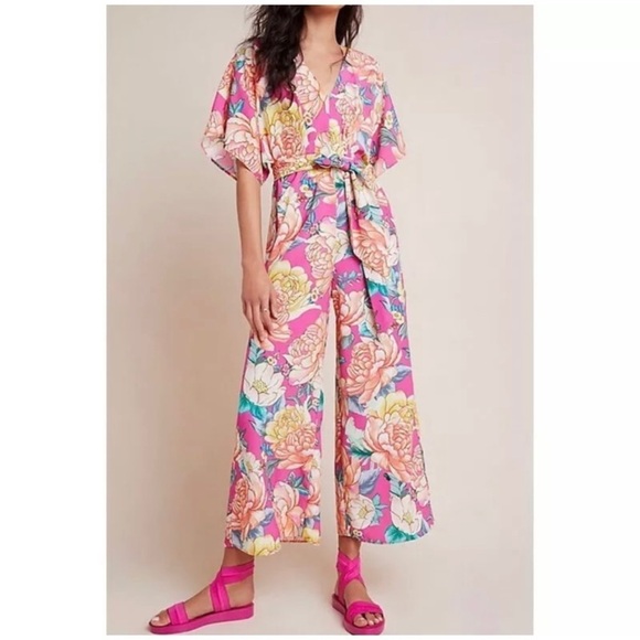 NEW ANTHROPOLOGIE FARM RIO Eulalie Jumpsuit - Picture 1 of 1